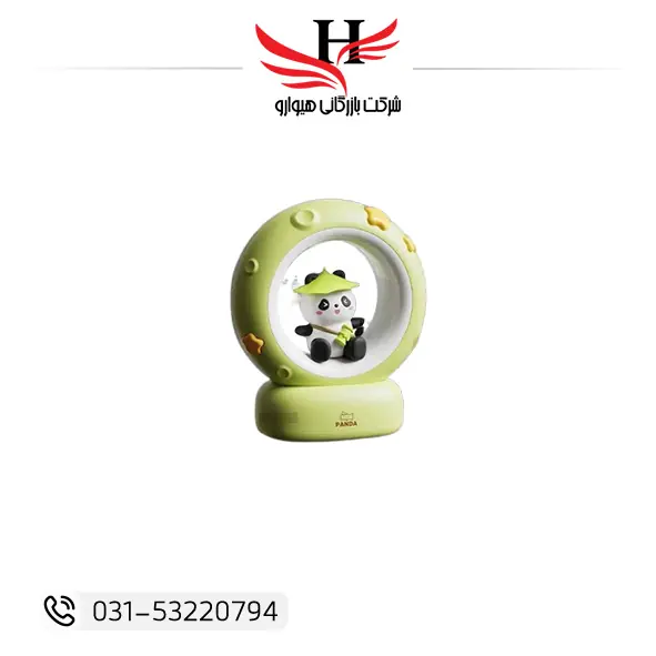 چراغ خواب دایره‌ای PANDA-MG-A01 با طراحی مدرن و نور ملایم مناسب اتاق خواب و فضاهای دکوراتیو خرید عمده از هیوارو